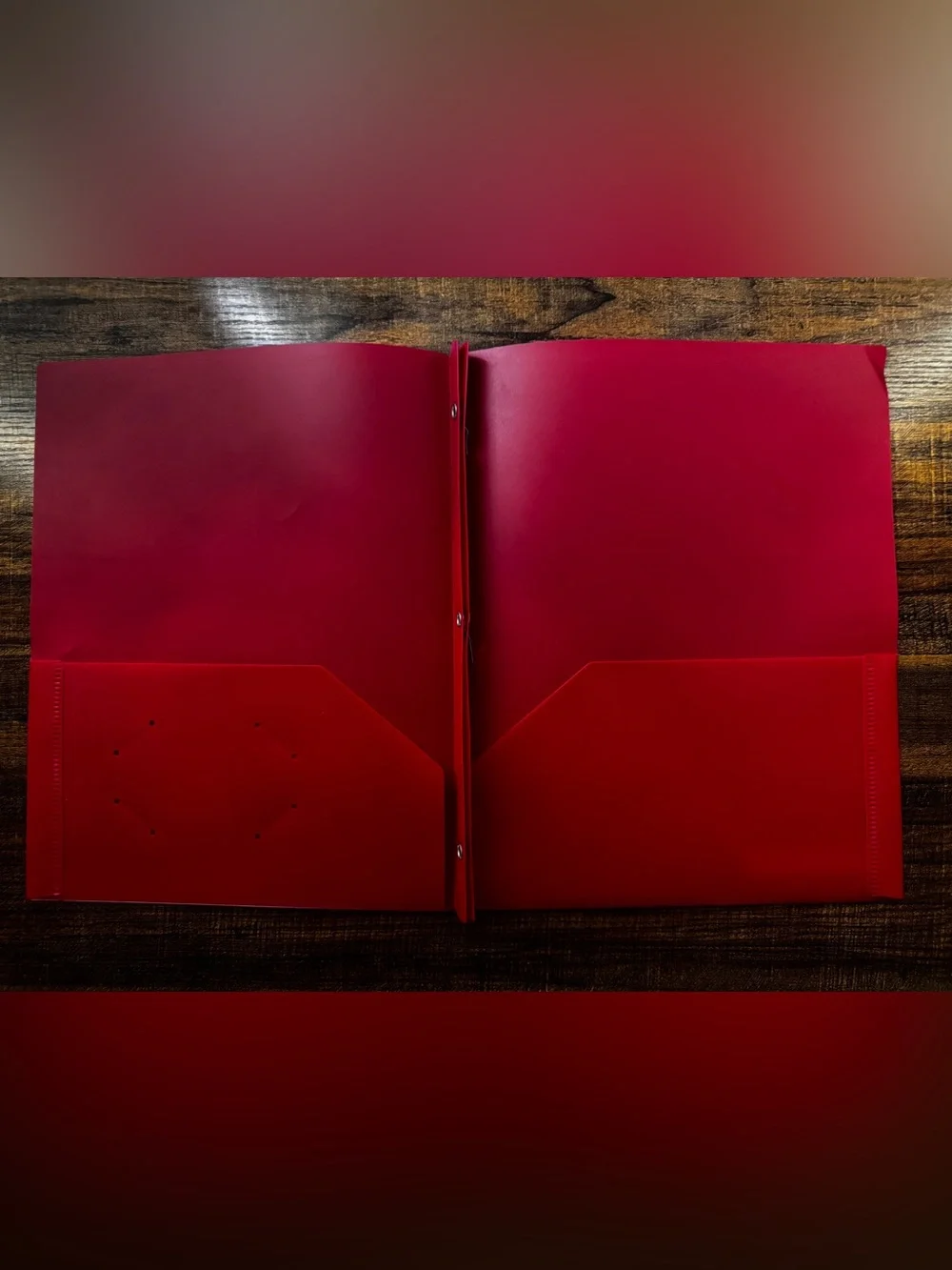 Office Depot 2 Pocket Poly Folders With Fasteners Prongs Red Blue Set Of 2 New